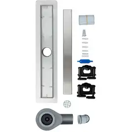 Душевой лоток Logan L001SL-600  с решеткой под плитку из нержавеющей стали (306884)