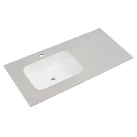 Раковина мебельная AVS Шарм 120x56 L белая/серая