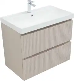 Тумба под раковину Aquanet Джейн (Flat) 80 бежевый, 343977