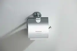 Держатель туалетной бумаги Aquatek Бетта AQ4609CR с крышкой, Хром