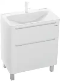 Тумба под раковину Grossman Адель 70 напольная, белая глянцевая (107005)