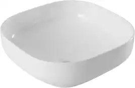 Раковина накладная Aquanet Elegant 38х38х15 326058 круглая, Белая глянцевая