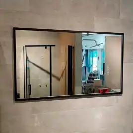 Зеркало с подсветкой AVS Мичиган 70x120 см, черное