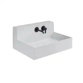 Раковина Kerama Marazzi LOGICA M мебельная\подвесная cо встроенным смесителем 65, белая глянцевая, LO.M.wb.65