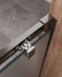 Душевая дверь CEZARES MOLVENO-BF-1-120-P-GM стекло Матовое рифленая, профиль Оружейная сталь