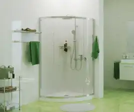 Душевой уголок WasserKRAFT Main 41S 100х100 41S23 профиль Хром стекло Прозрачное