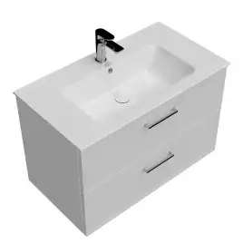 Тумба под раковину Kerama Marazzi PIANO CLASSIC 85 см, PIA.CL.85\WHT.M подвесная, Белая матовая