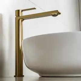 Смесители для раковины AVS Elegant 811-401-BG высокий, брашированное золото