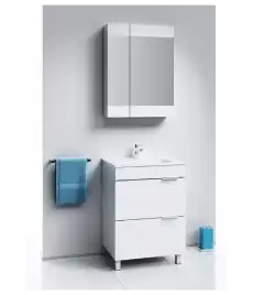 Тумба с раковиной напольная Aqwella Brig 60 см, Br.01.06/2/W, цвет Белый