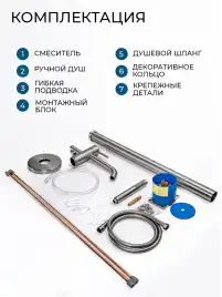 Смесители для ванны AVS Slimmer 811-112-GM напольный, оружейная сталь