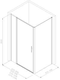 Душевой уголок Allen Brau Priority 100x100 3.31004.00 + 3.31019.00 хром