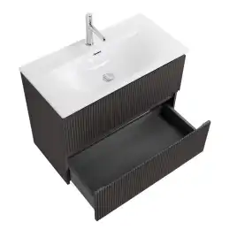 Тумба под раковину BelBagno UNO-MINI-800-2C-SO-GSO подвесная, Темно-Серый Матовый