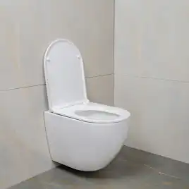 Унитаз подвесной AVS Метрополь 801-0044-P-T2-GW безободковый, со смывом Торнадо, белый