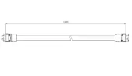 Шланг для душа Aquatek AQ2111BGM, Оружейная сталь