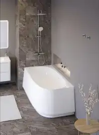 Акриловая ванна угловая левосторонняя CEZARES CZR-LUX-CORNER-165-80-58-L