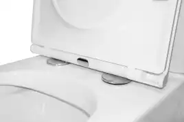 Унитаз напольный Azario Maro AZ-2125 безободковый, с бачком и сидением микролифт, Белый глянцевый