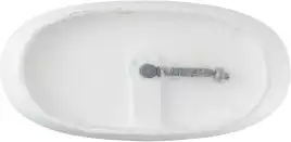 Ванна из искусственного камня Allen Brau 170x80 Solid Stone Krion Oval 2.35003.21, белая матовая