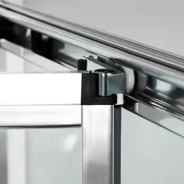 Душевой уголок WasserKRAFT Weser 78F 100х100 78F19 профиль Хром стекло Прозрачное