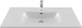 Раковина Aquanet Flat 100 254365 прямоугольная, Белая глянцевая