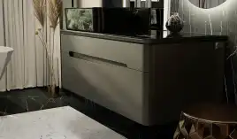 Тумба под раковину Jorno SHINE 100 Shi.01.100-M/P/A Серый антрацит