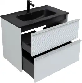 Тумба под раковину Aquanet Вита 80 белый матовый, подвесная, 330475