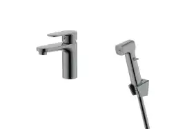 Смеситель для раковины Aquatek Ника AQ1812BGM, Оружейная сталь