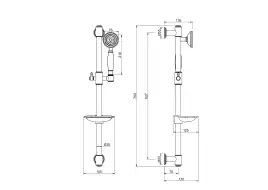 Душевой гарнитур Aquatek КЛАССИК AQ2020MB, Черный матовый
