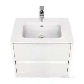 Тумба под раковину Aquaton Римини 60 1A226601RN010 подвесная цвет, белый глянец