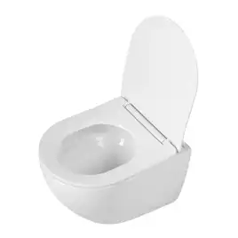 Унитаз подвесной BelBagno AMANDA-TOR BB051CH-TOR-FC/SC, безободковый с сиденьем и смывом TORNADO