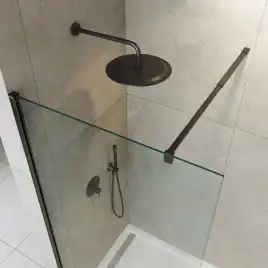 Душевая перегородка CEZARES LIBERTA-L-1-100-C-NERO стекло Прозрачное, профиль Черный