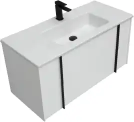 Тумба под раковину Allen Brau Reality 100 1.32007.WM белый матовый