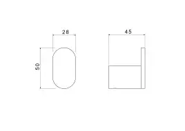 Крючок для полотенец Aquatek Лира AQ4425MB, Черный матовый