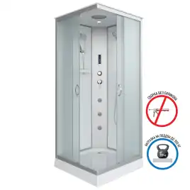 Душевая кабина Niagara Classic 90х90х215 NG-1101-14F низкий поддон, с гидромассажем, 11011423F