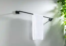 Держатель полотенец 600 мм Aquatek Либра AQ4314MB, Черный матовый