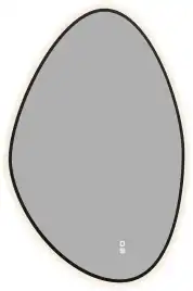 Зеркало Aquanet Контур 700х1000 LED TX ассиметричное, с подогревом, черный, 367659