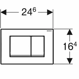 Кнопка смыва Geberit Delta 30 115.137.11.1 двойной смыв, цвет альпийский белый