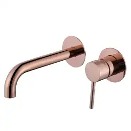 Смеситель для раковины Abber Wasser Kreis AF8112RG встраиваемый, с внутренней частью, Золото розовое