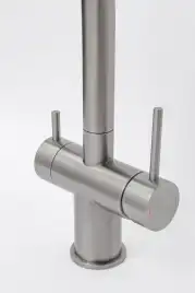 Смеситель для кухни AVS PureRiver 827-160-BS, Г-образный излив, брашированная сталь