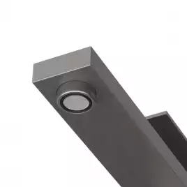 Смеситель для накладной раковины Cezares SLIDER-LC-GM-W0, Оружейная сталь