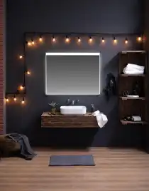 Раковина накладная Aquanet SOUL-1 50х40х13,5 прямоугольная, Белая глянцевая