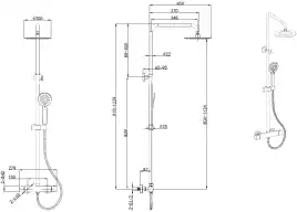 Душевая система Allen Brau Eclipse 3.0 5.E1A11-00 хром