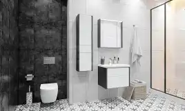 Тумбы под раковину Roca Ronda 60 ZRU9302963 подвесная, цвет, Белый глянец / Антрацит