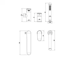 Смеситель на борт ванны Aquatek Ника AQ1848CR, Хром