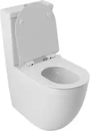 Чаша напольного унитаза Aquanet ZV-2-C1 с сиденьем микролифт, белый
