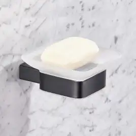 Мыльница подвесная AVS Swart с чашей, черный матовый