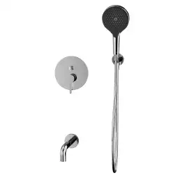 Душевая система для ванны WHITECROSS Y chrome YSET06TOPCR, скрытого монтажа, Хром