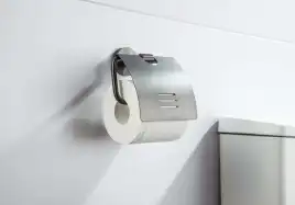 Держатель туалетной бумаги Aquatek Бетта AQ4609BGM с крышкой, Оружейная сталь