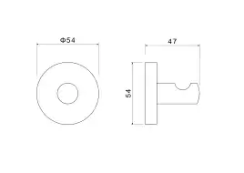 Крючок для полотенец Aquatek Оберон AQ4201BG, Золото матовое