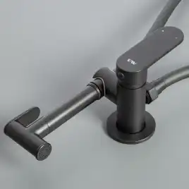 Гигиенический душ со смесителем AVS Beauty черный матовый, 811-531-MB