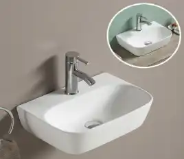 Умывальник CeramaLux 78401 425х295х125 Подвесная цвет Белый